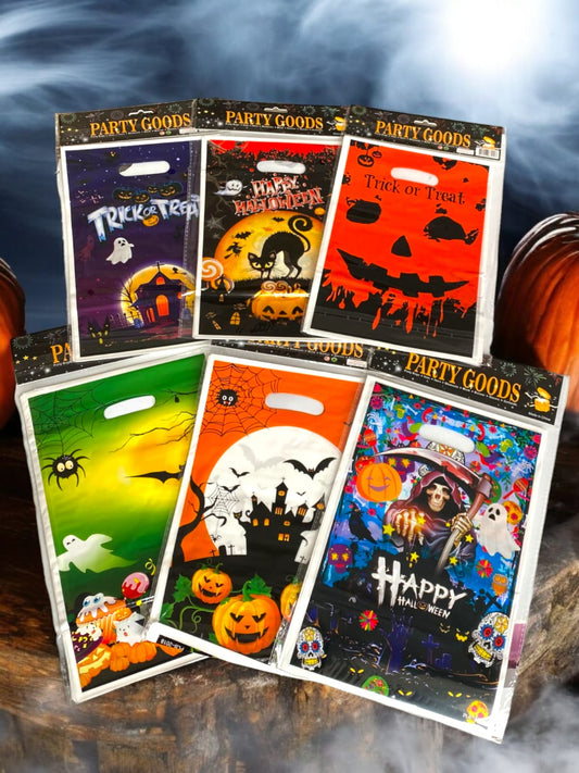 12 Paquetes de Bolsas Halloween $7.5 c/u