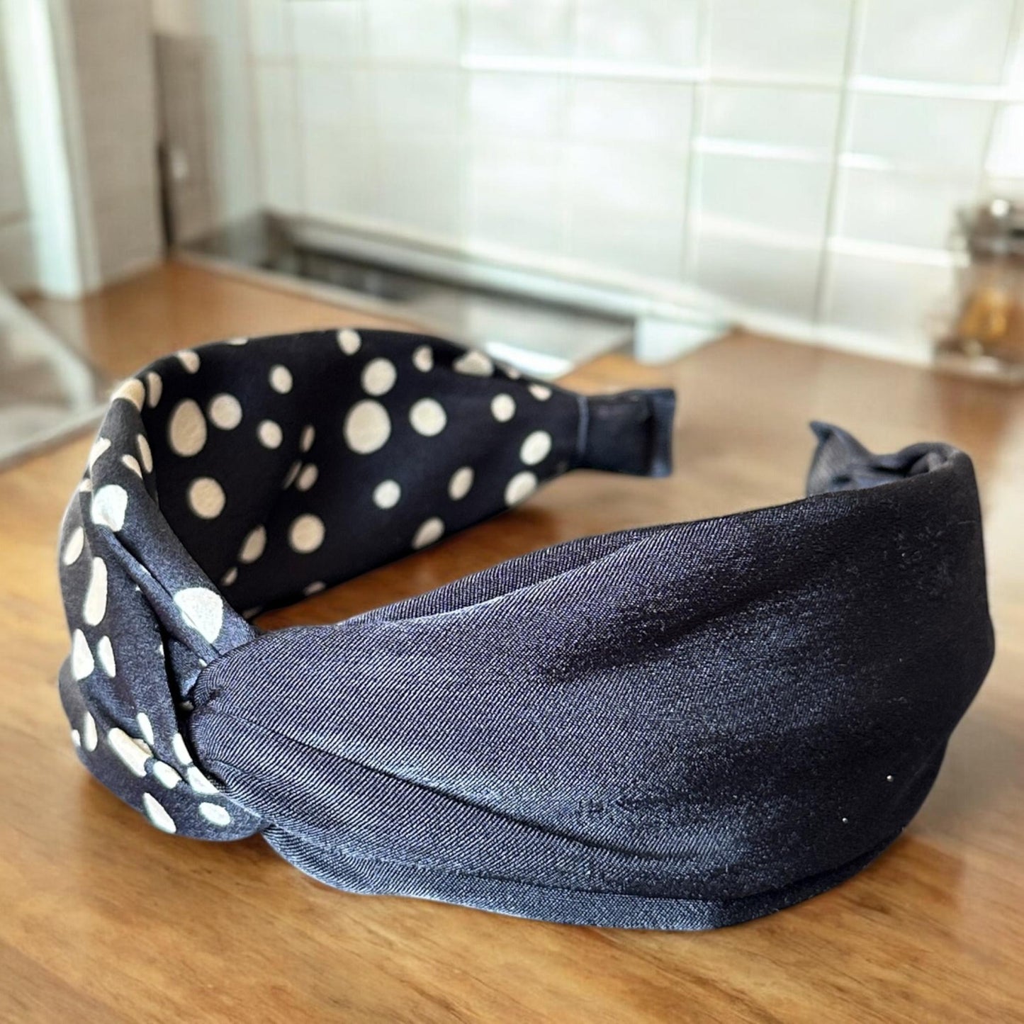 12 Diademas Gruesas Decoradas Tela $13 c/u