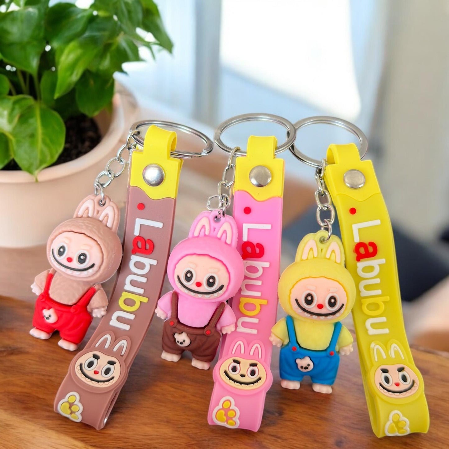 12 Labubus Llaveros hermosos 3D $8.5 c/u