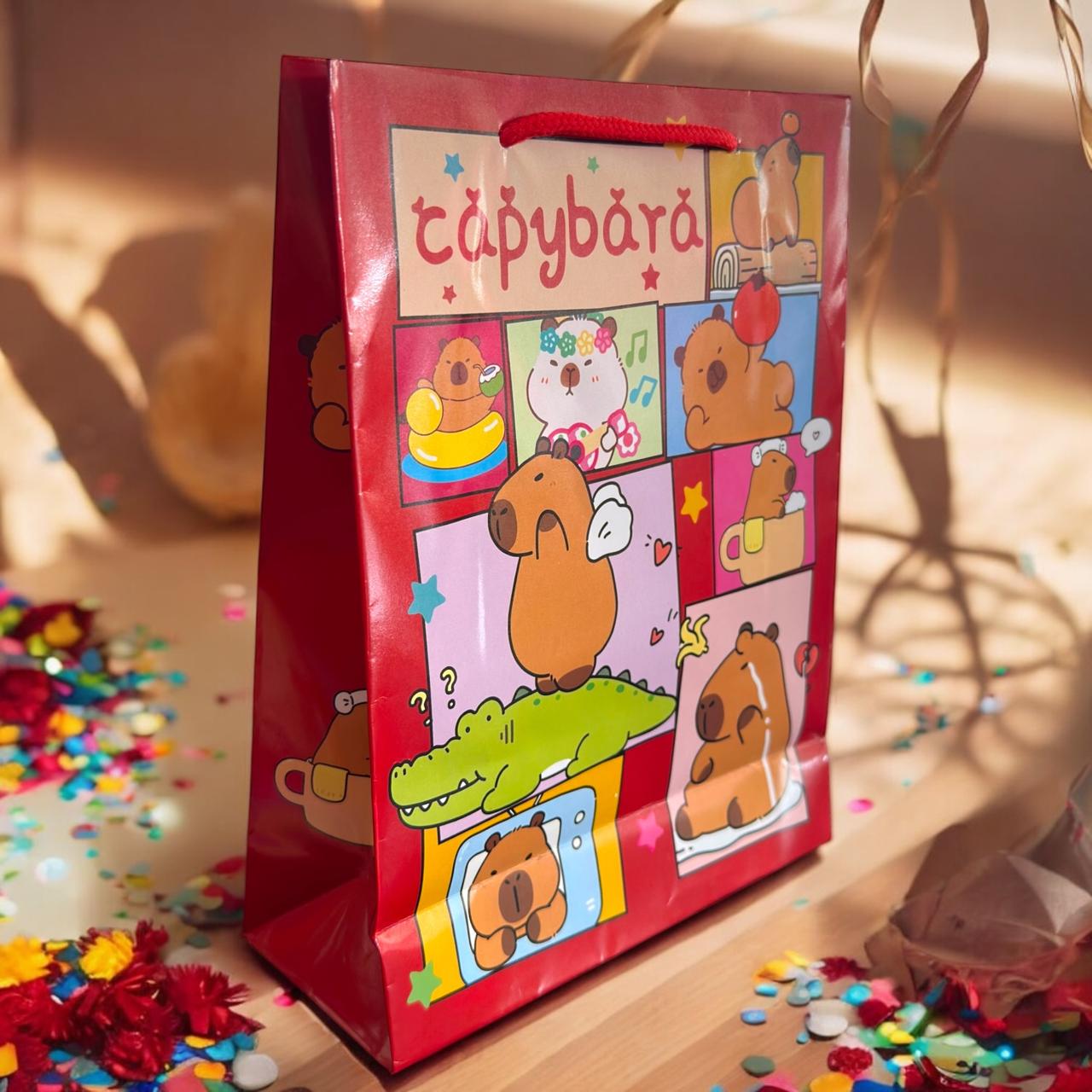 12 Bolsas de Regalo Capibaras $6.5 c/u