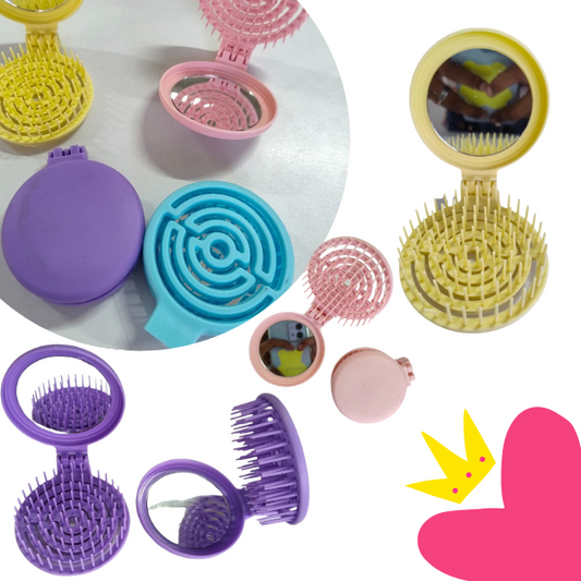 12 Cepillos de bolsillo con espejo $11.56 c/u