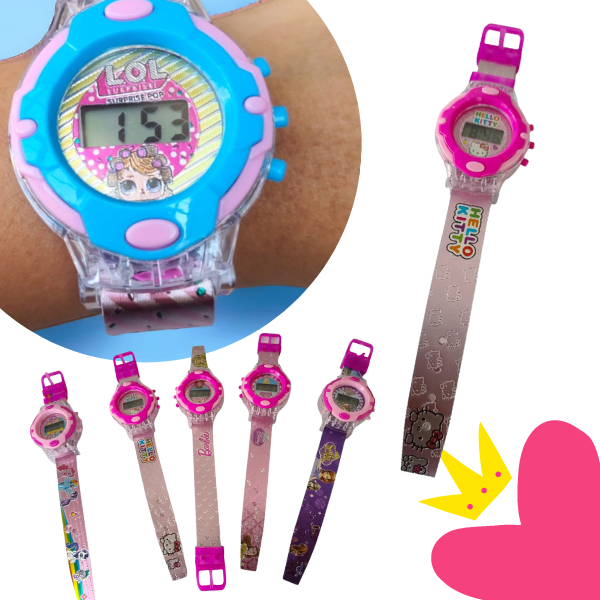 12 Relojes licencias caricaturas $26.52c/u