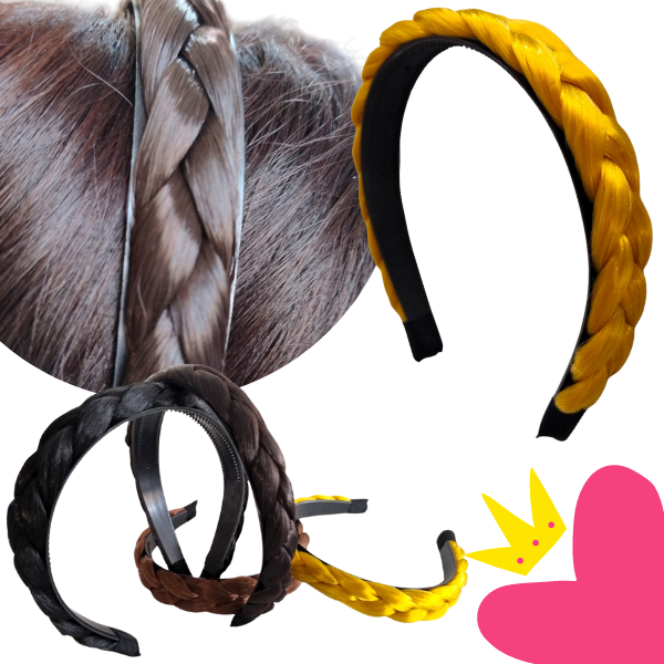 12 Diademas Trenzadas Cabello $17 c/u