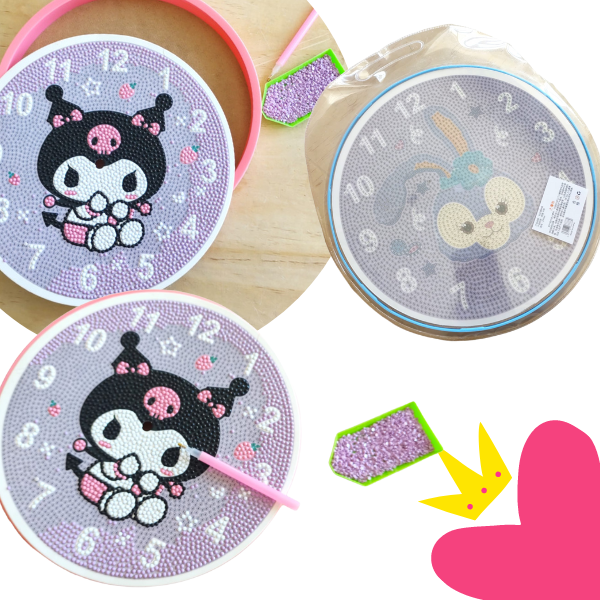 Relojes de Pared para Pintar con Diamantes  24 CM de Diámetro