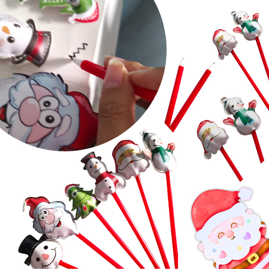 12 Plumas Navidad Extraordinaria $5.7 c/u