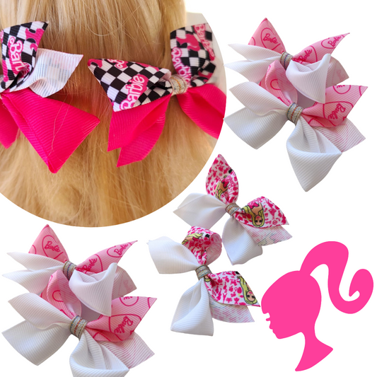 12 Sets De 2 Moños Barbie $7.15 c/u
