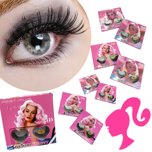 12 Pestañas Barbie $9.10 c/u