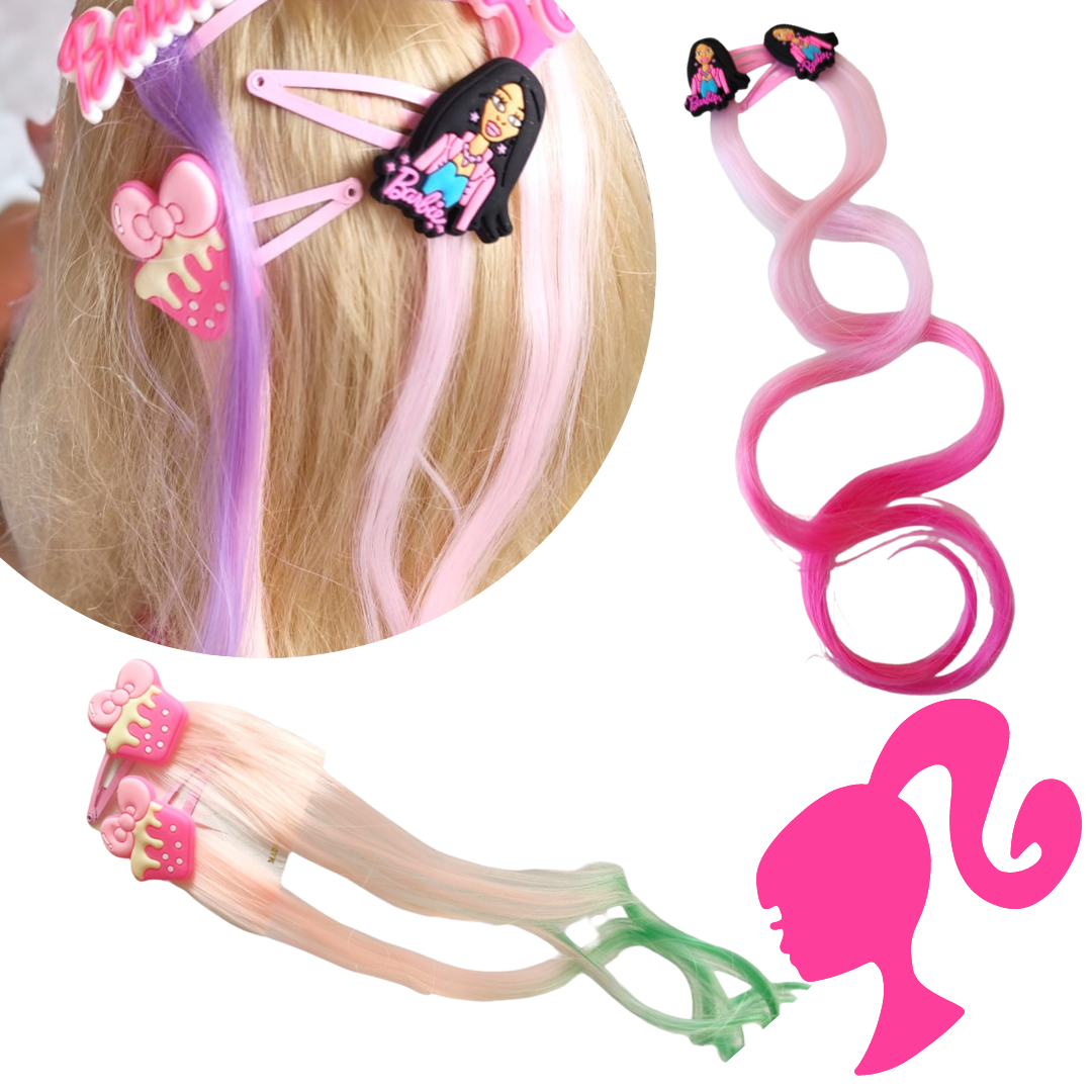 12 Extensiones barbie 12.6 c/u