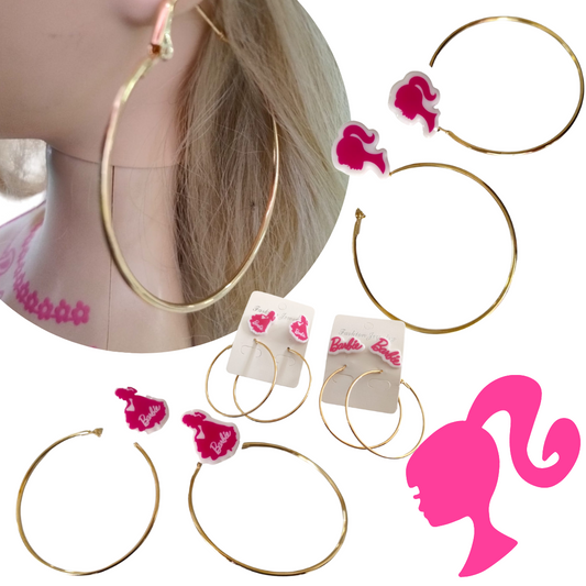12 Sets de Aretes Barbie $5.44 C/U