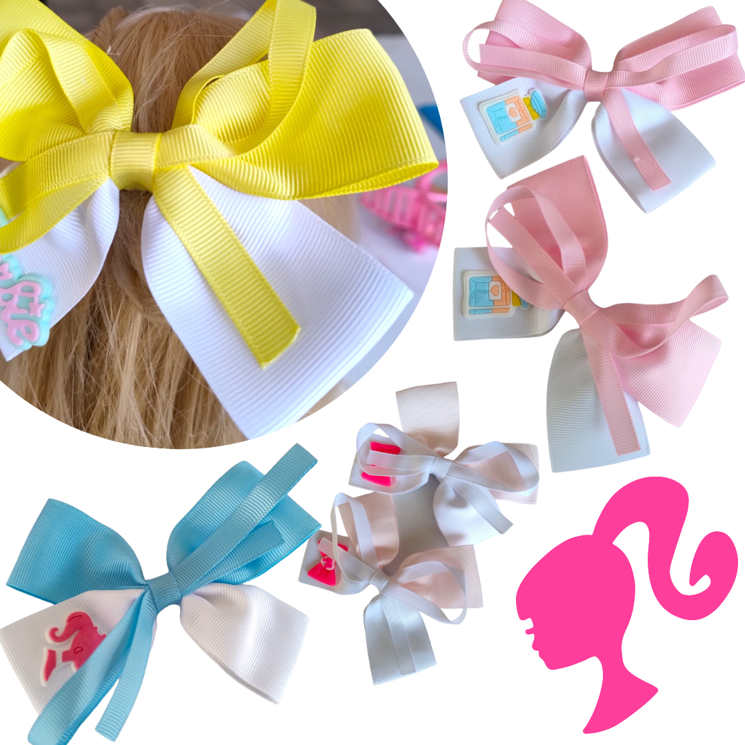 12 Moños Coquette Barbie Adorables $5.85 c/u