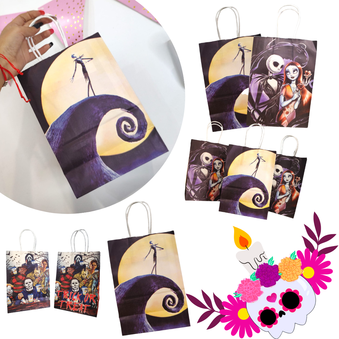 12 Bolsas para dulces halloween $4.19 c/u