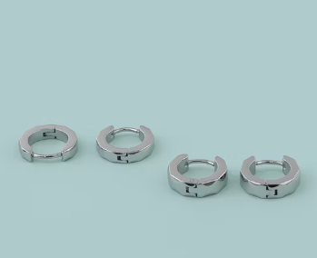 12 Acero Inoxidable Piercing Argolla $6.57 c/u