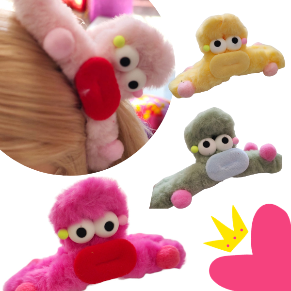 12 Pinzas ojitos y boca meme $12.24 c/u