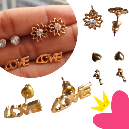 12 Sets Par De Aretes May $5.20 c/u