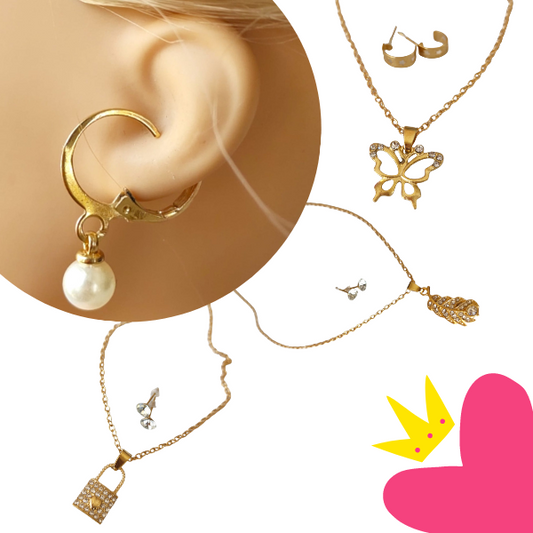 12 Sets de accesorios bisutería $8.16 C/U