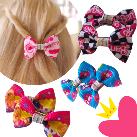 12 Sets De 4 Moñitos Barbie Sets $7.15 c/u