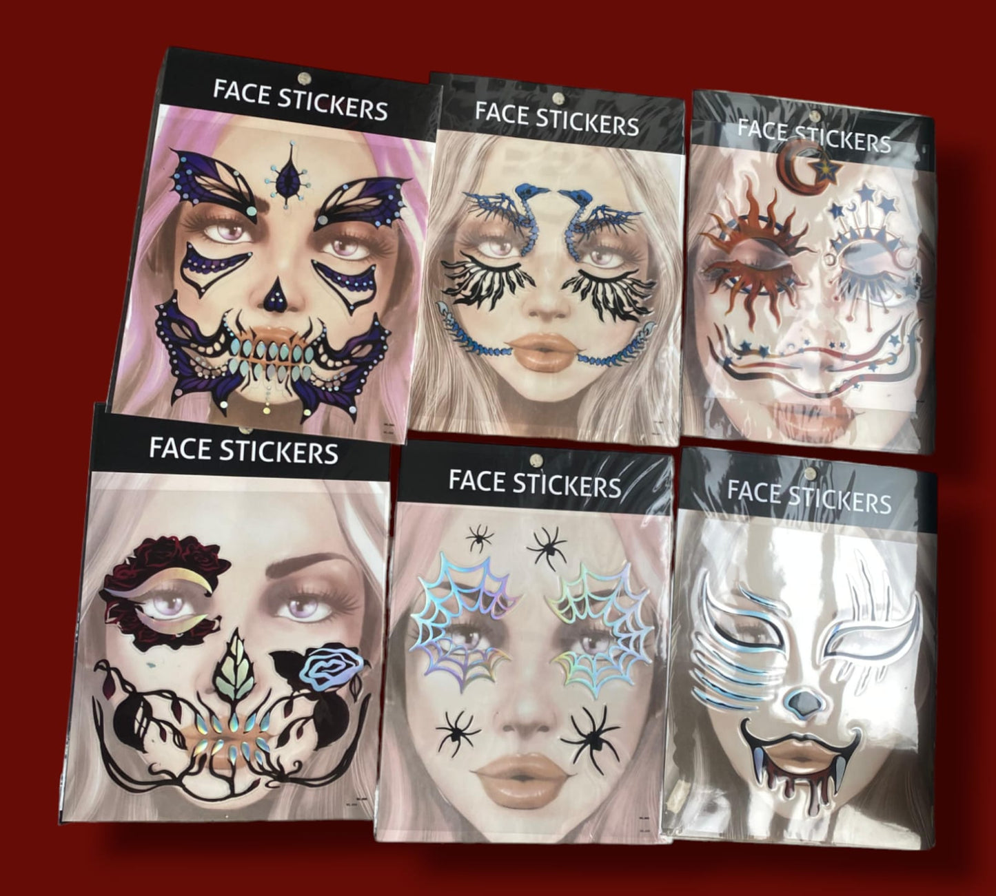 12 Stickers diseños Halloween $8.25 c/u