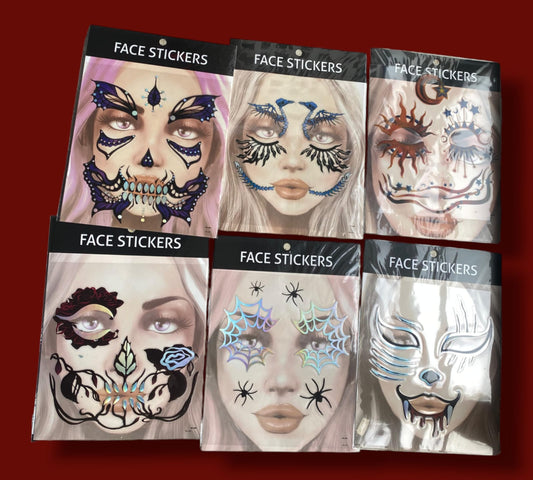 12 Stickers diseños Halloween $8.25 c/u