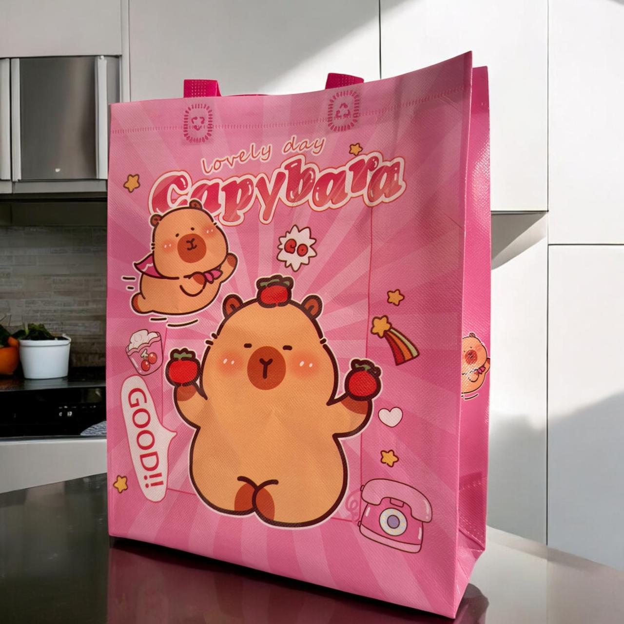 12 Bolsas Capibaras Rautilizables Grandes $8.5 c/u