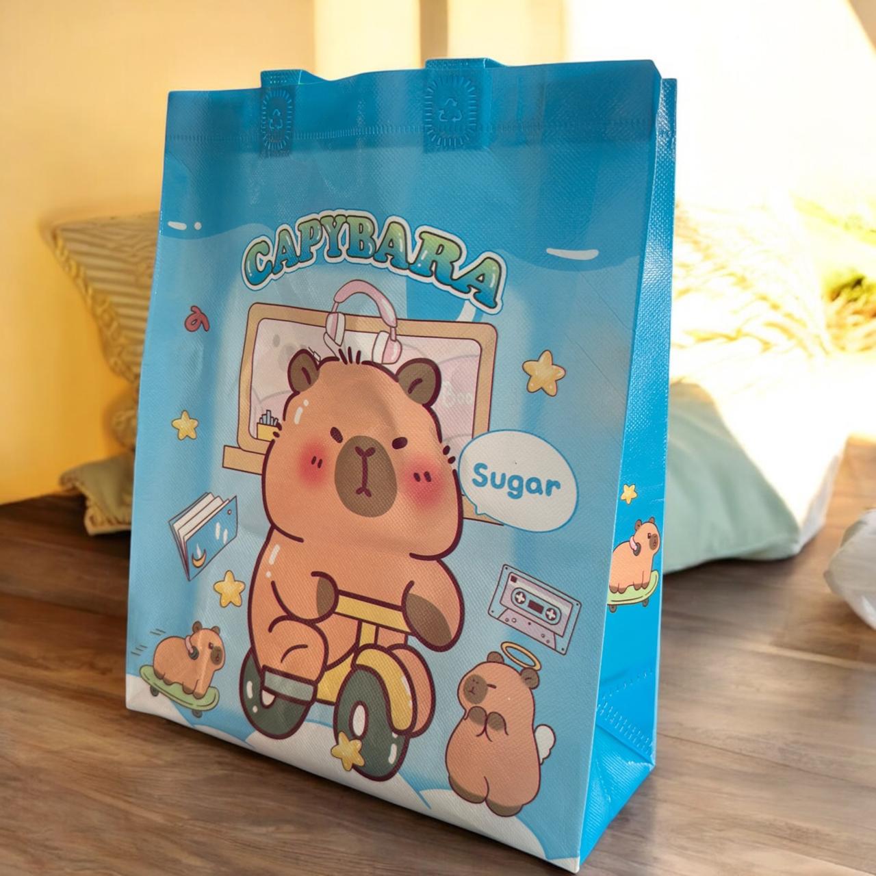 12 Bolsas Capibaras Rautilizables Grandes $8.5 c/u