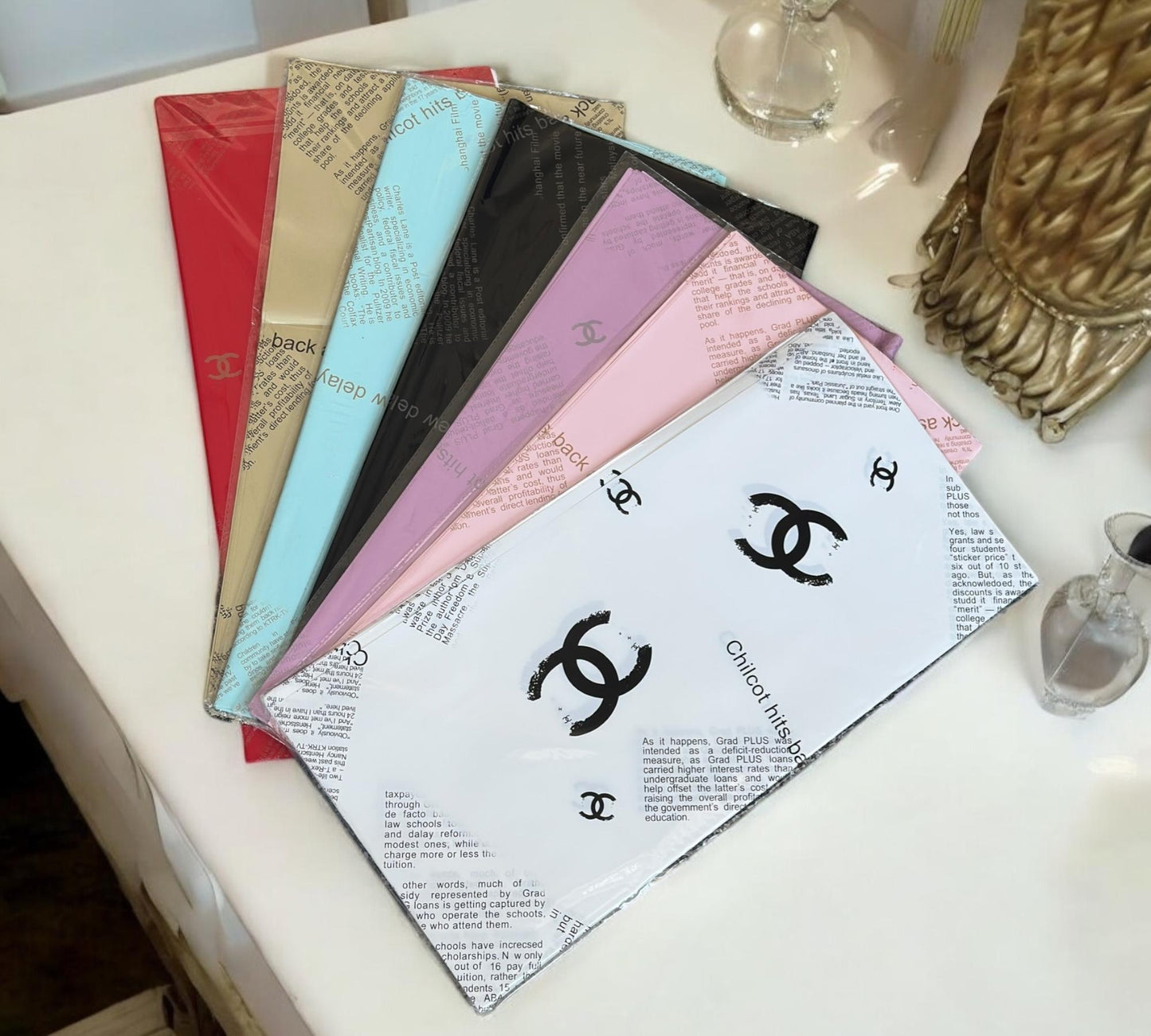 20 Papel Coreano Decorado Marcas $4.75c/u