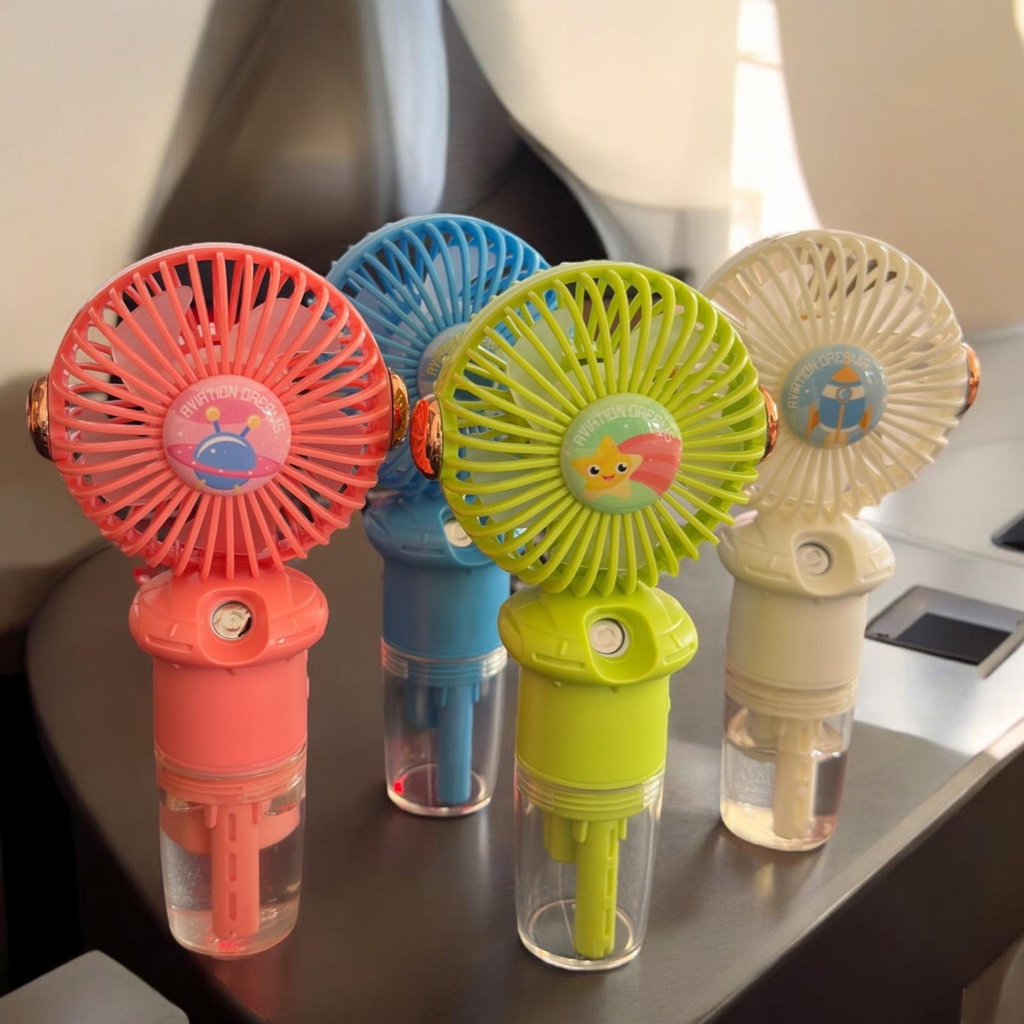 Ventilador Individual con Spray