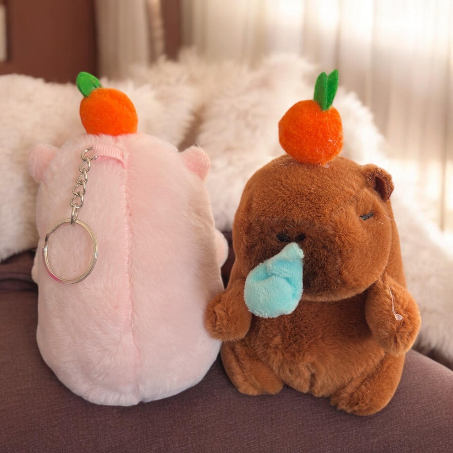 12 Llaveros Capibara Peluche Hermosos $55 c/u