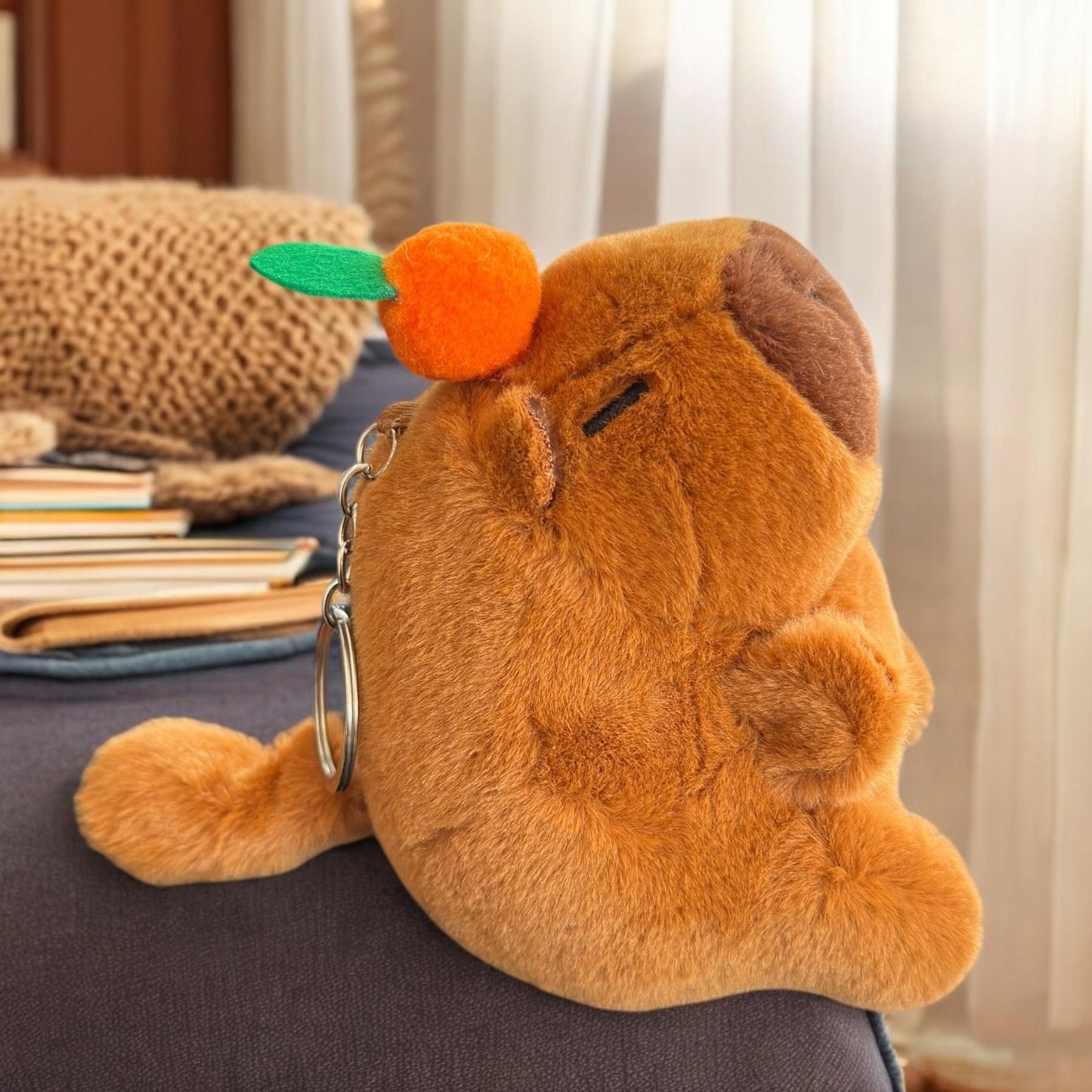 3 Llaveros Capibara Peluche Colita Giratoria $79 c/u