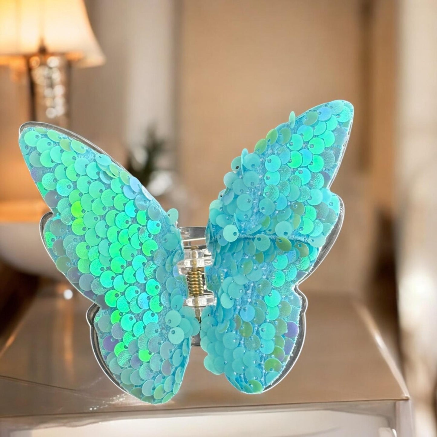 12 Pinzas Mariposas Lentejuelas Premium $15. c/u