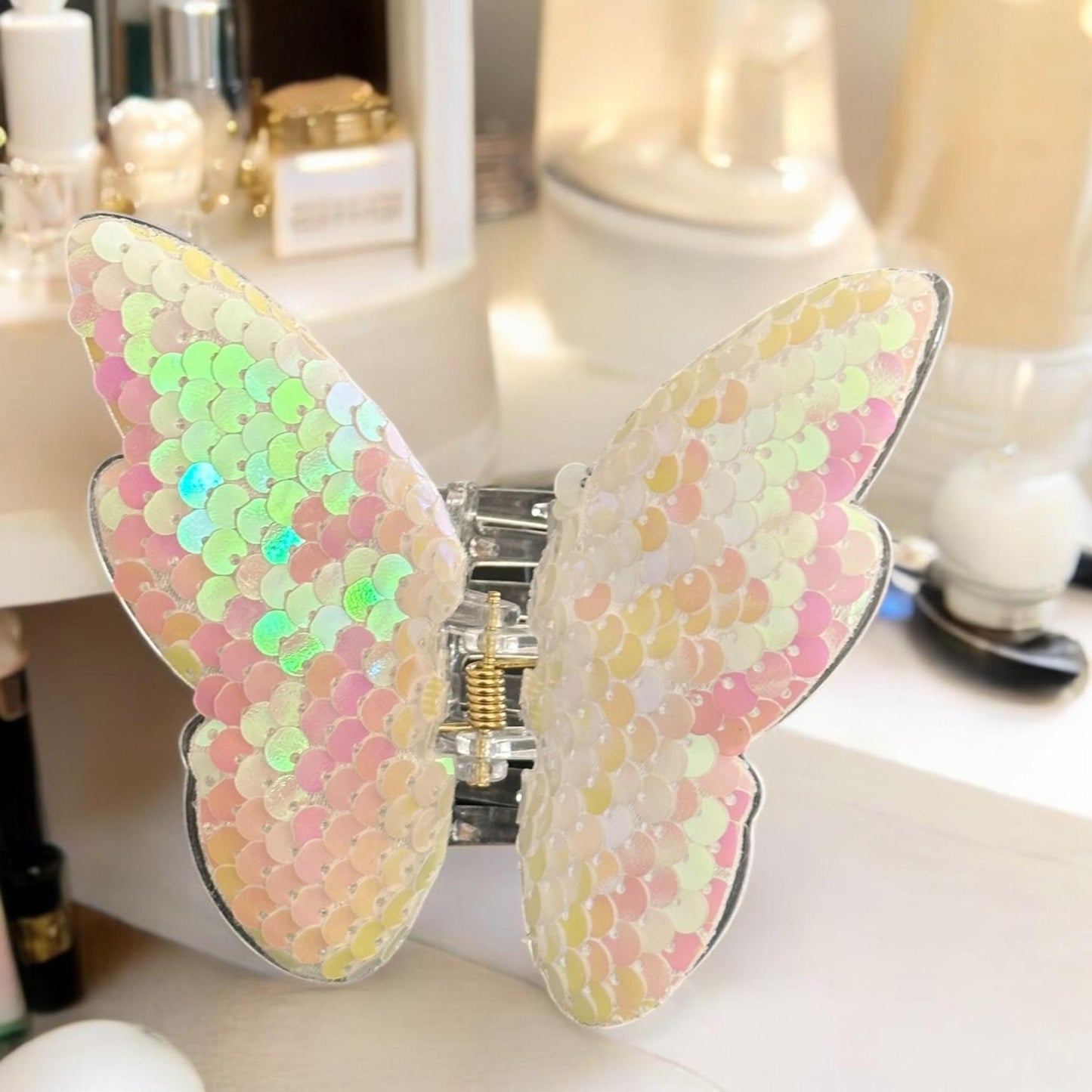 12 Pinzas Mariposas Lentejuelas Premium $15. c/u