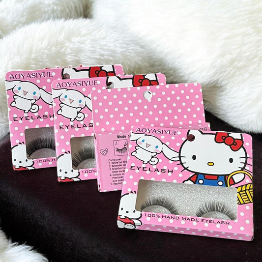10 Pestañas Postizas Sanrio Nude $7.56 c/u
