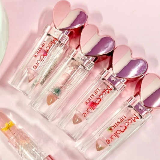 24 Labiales con flor corazón $17.68 c/u