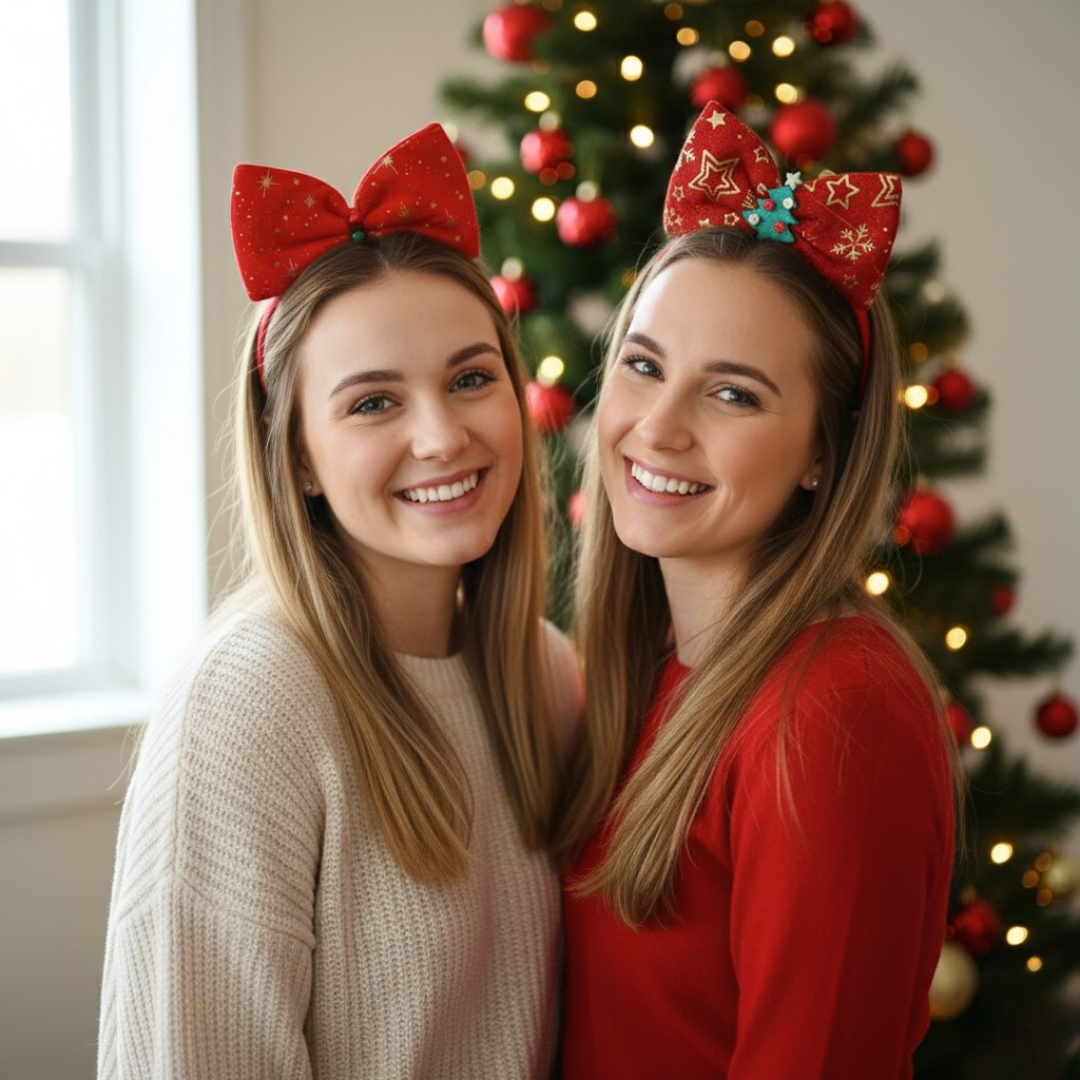 12 Diademas con luz Navidad $25.5 c/u