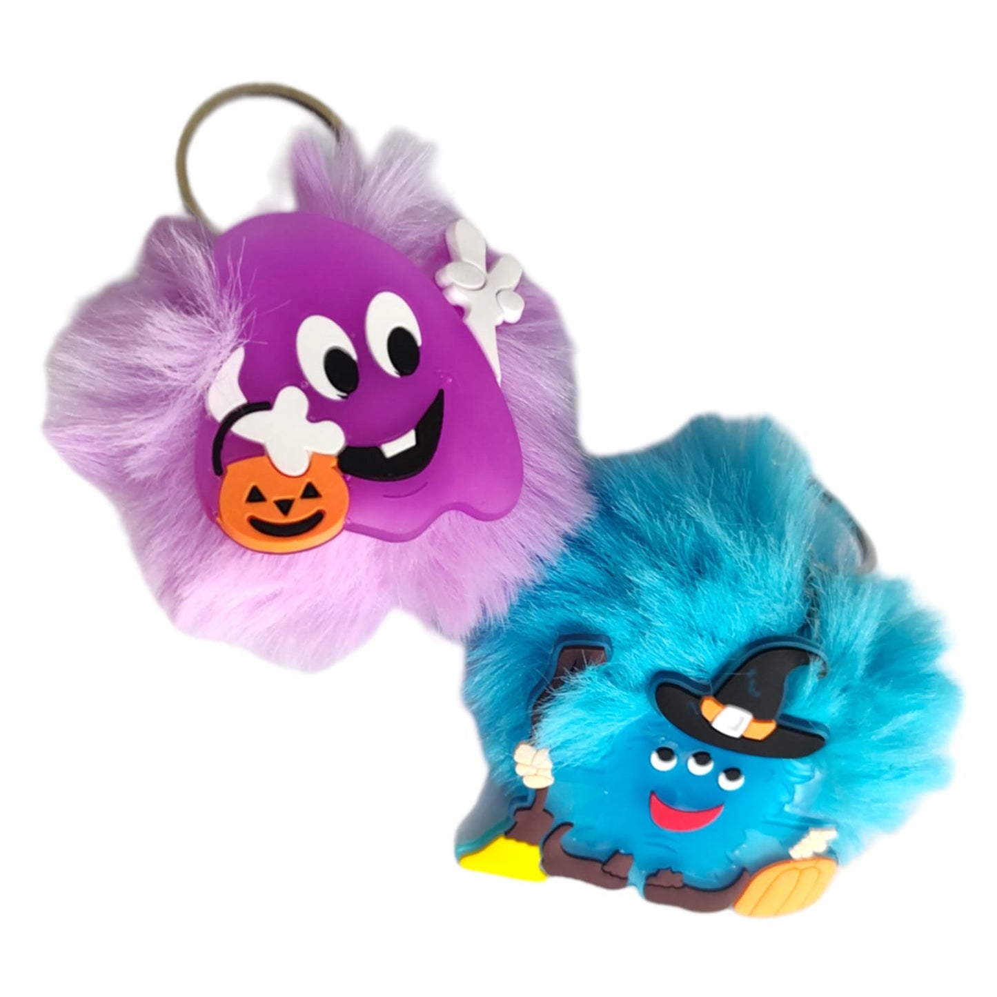 12 Llaveros Pompom Halloween $5.71 c/u