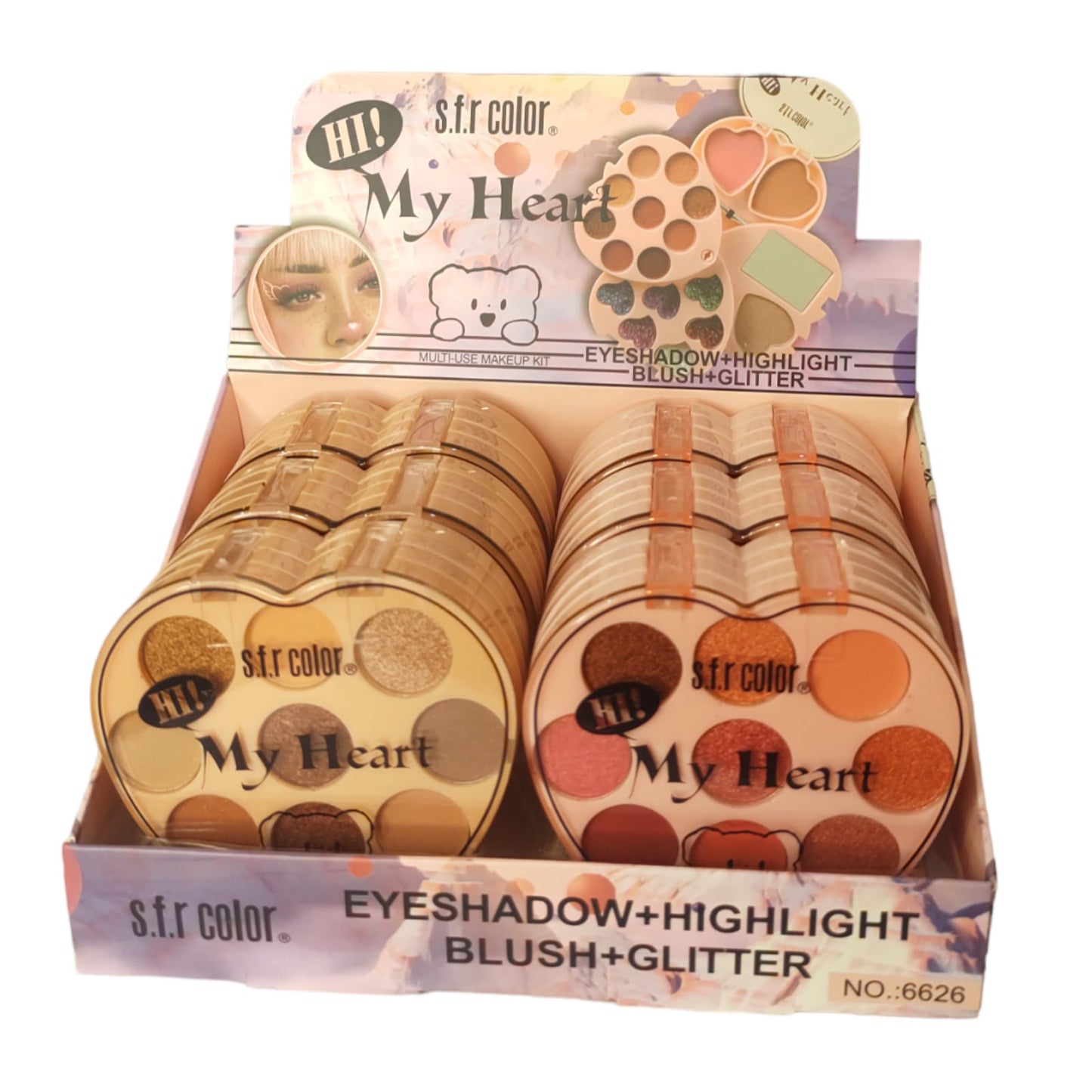 6 PALETAS CORAZONES 4 PISOS A $41.5 C/U