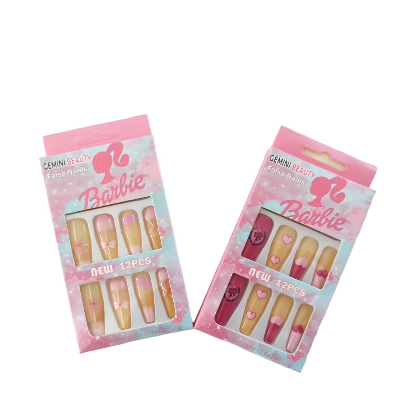 12 Uñas Barbie Luce Hermosa $6.5 c/u