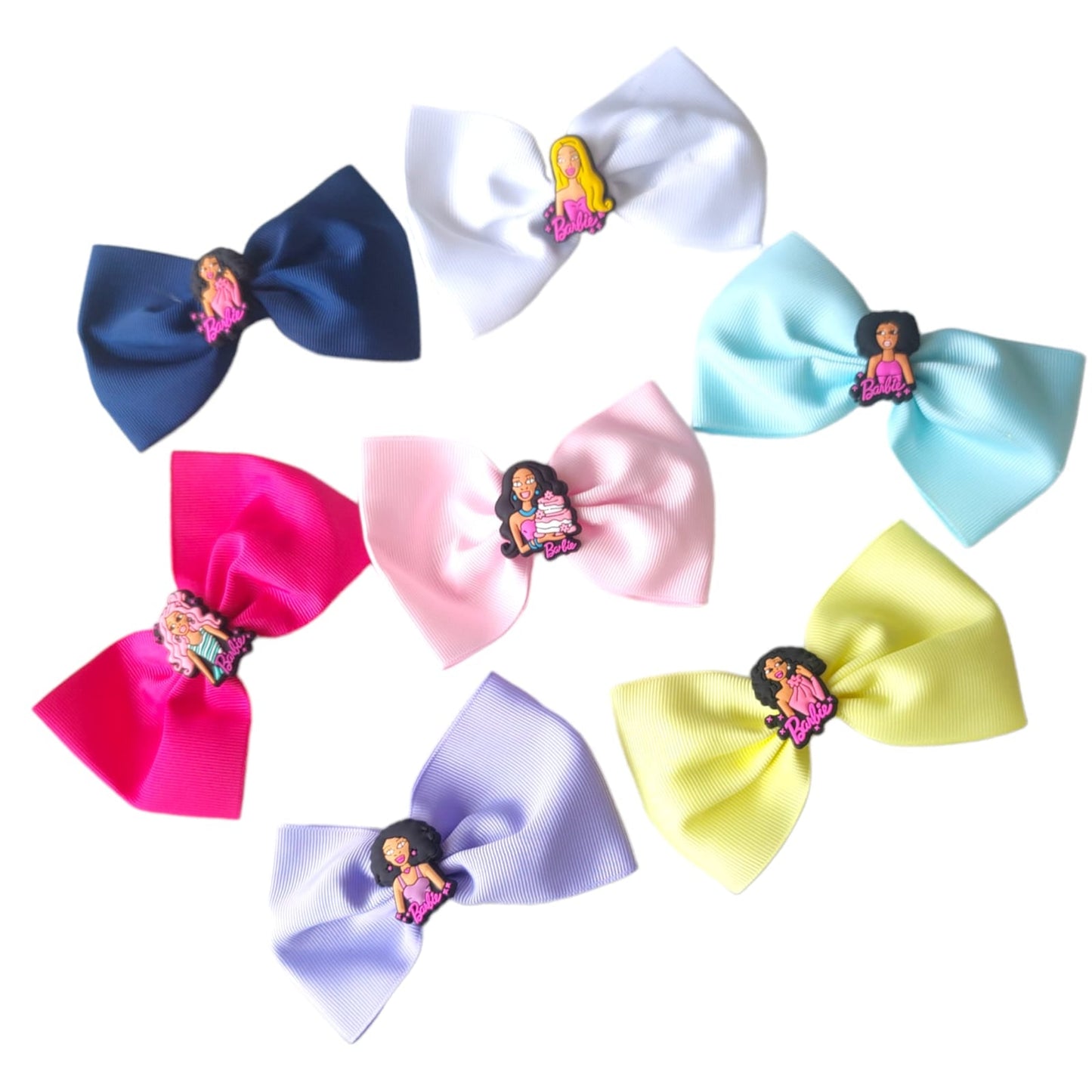 12 Moños Con Barbie Increíble $5.85 c/u