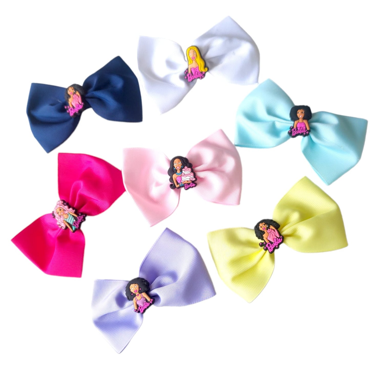 12 Moños Con Barbie Increíble $5.85 c/u