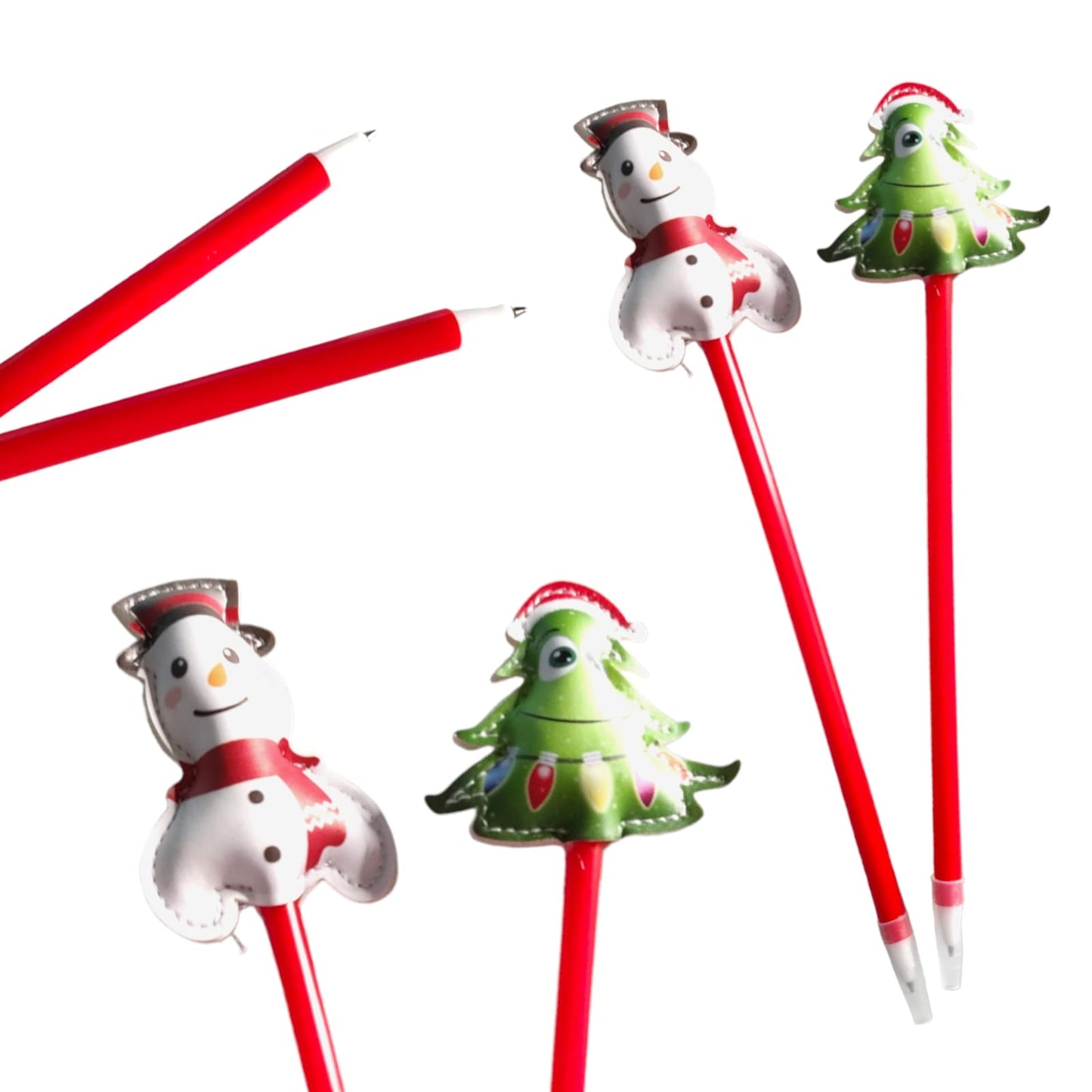 12 Plumas Navidad Extraordinaria $5.7 c/u