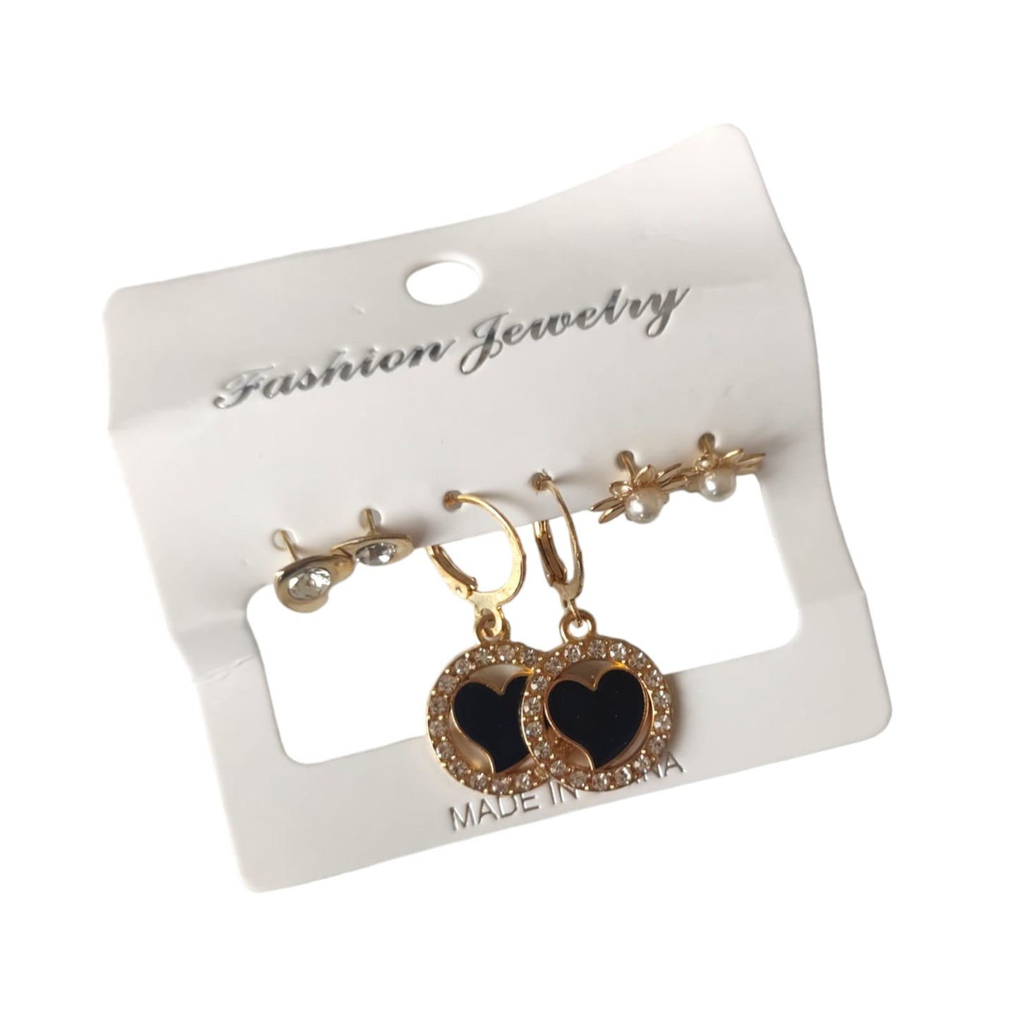 12 Sets de aretes diseños $6.80 C/U