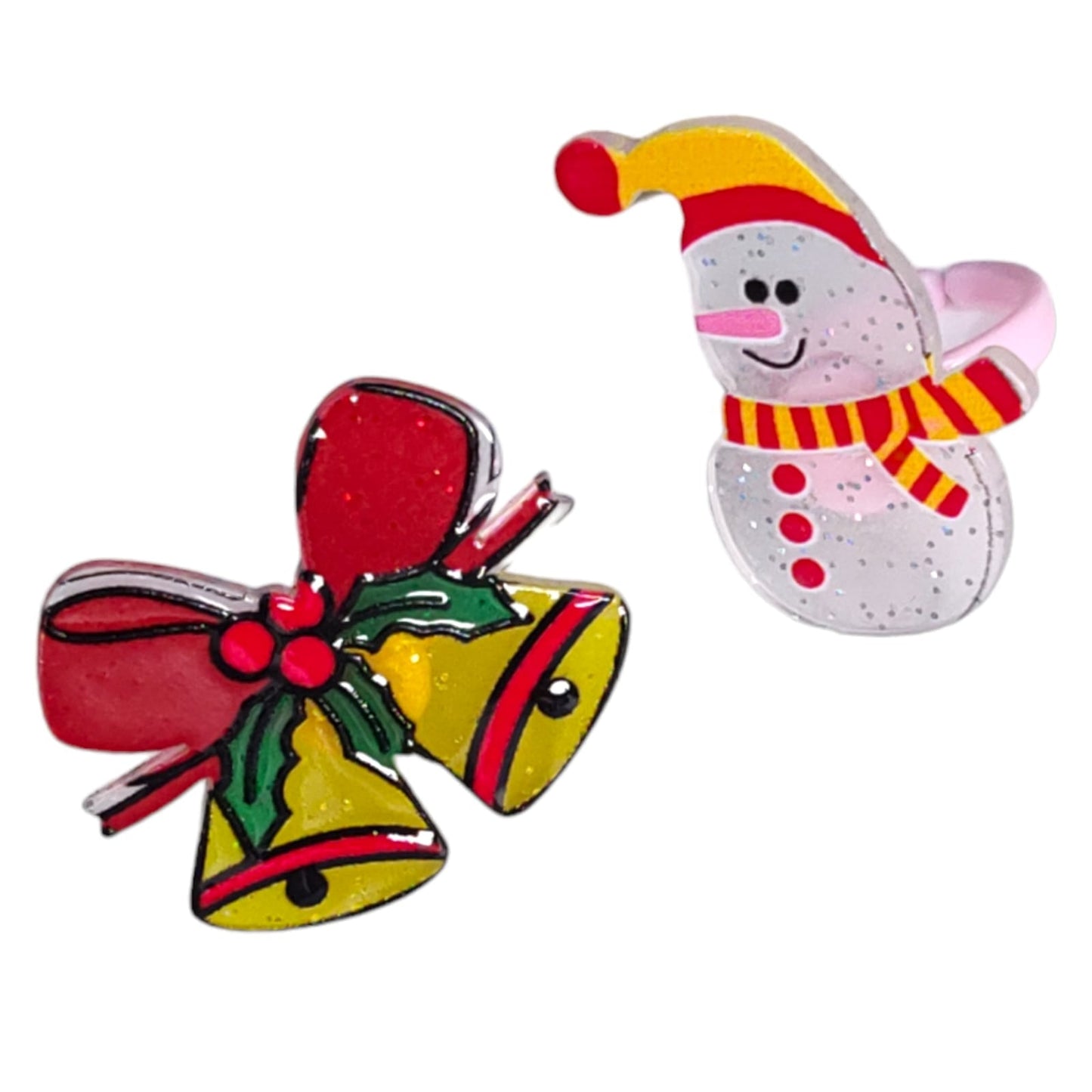 Estuche corazon con 12 Anillos Navideños $3.9 c/u