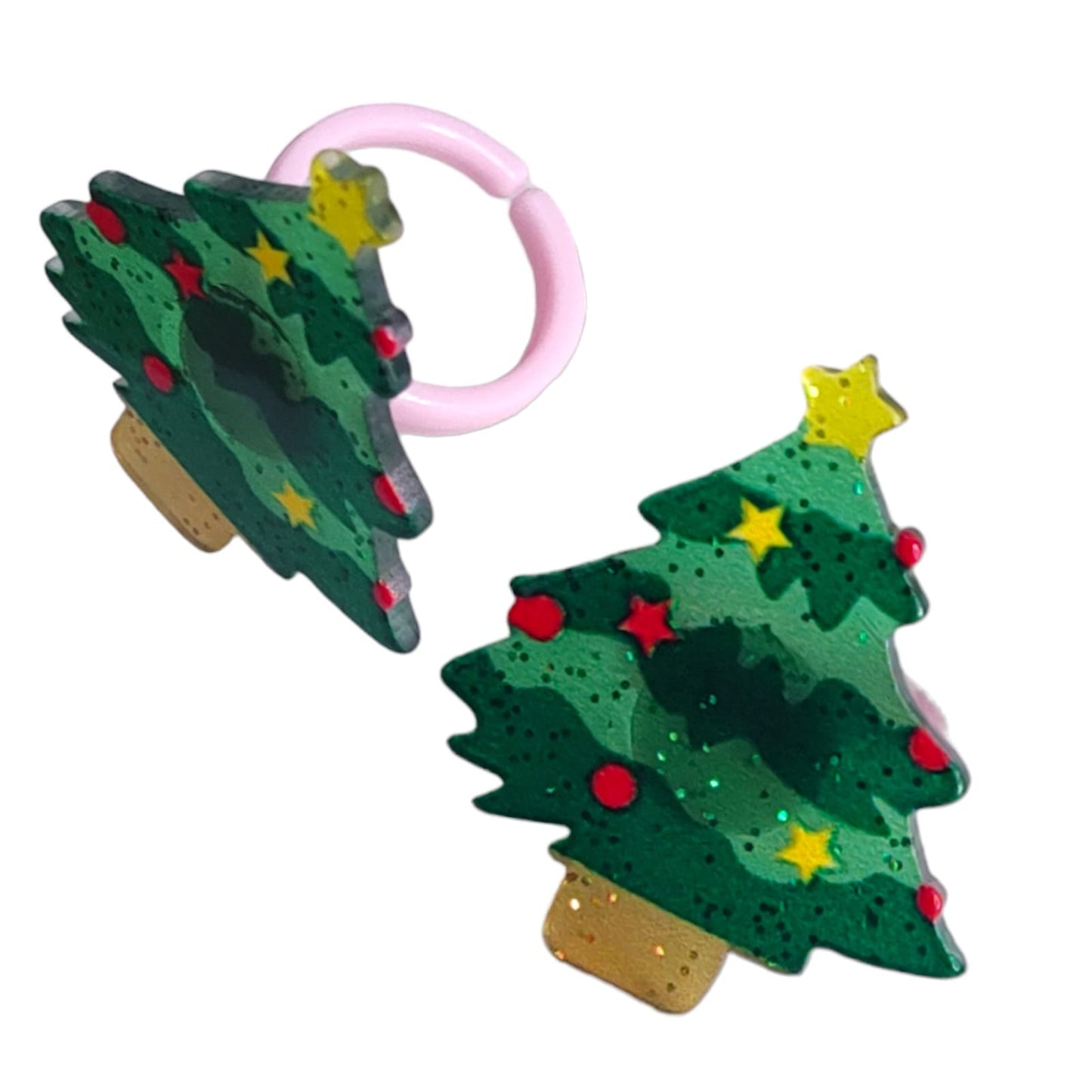 Estuche corazon con 12 Anillos Navideños $3.9 c/u