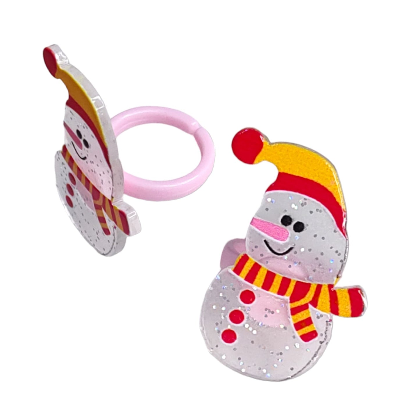 Estuche corazon con 12 Anillos Navideños $3.9 c/u