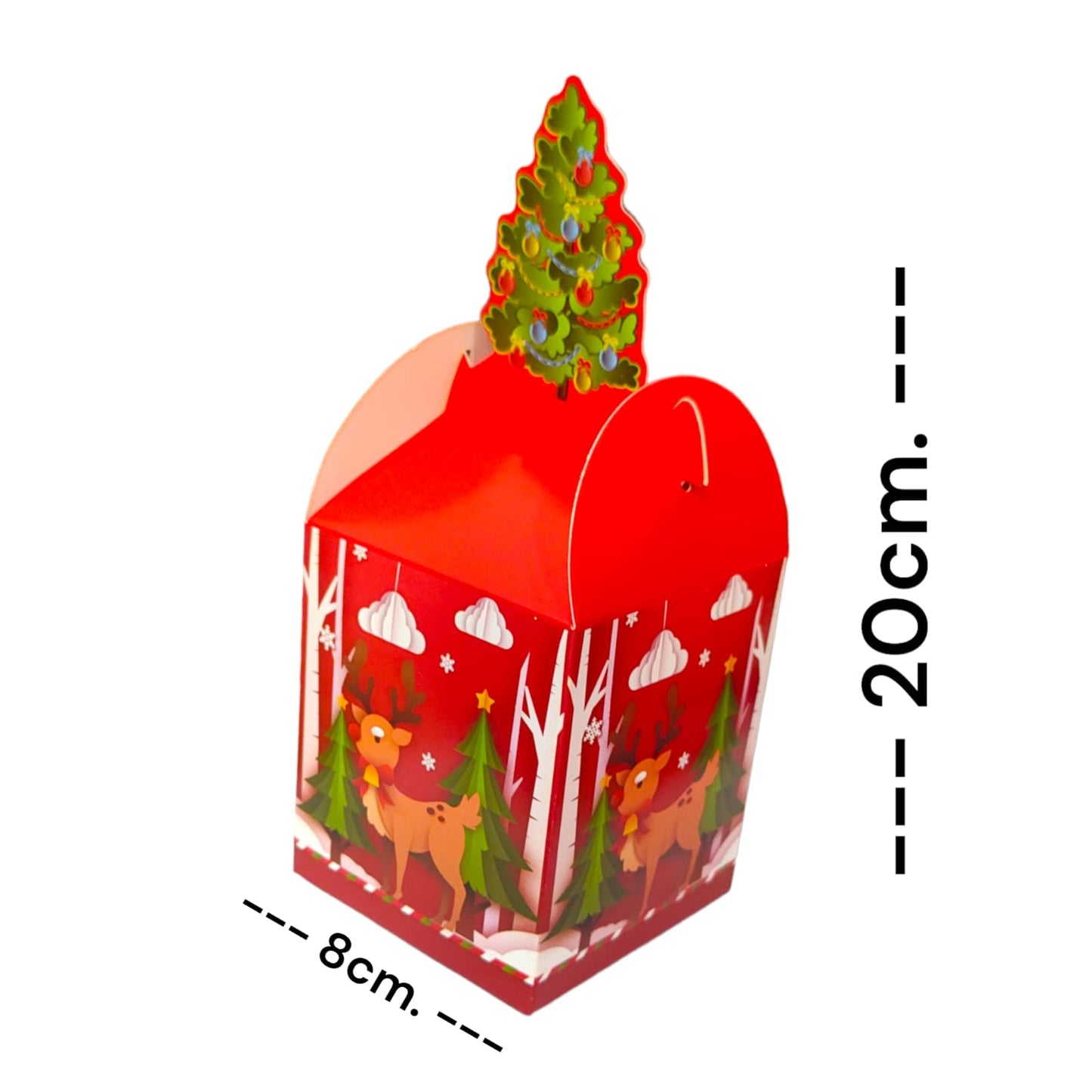 12 Cajita Regalo Santa $3.3 c/u