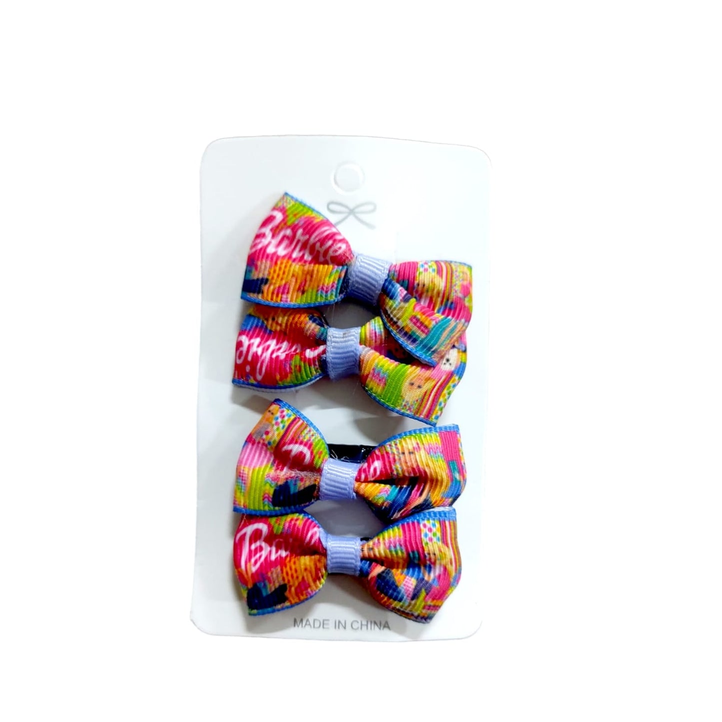 12 Sets de 4 moños barbie $8.84 c/u