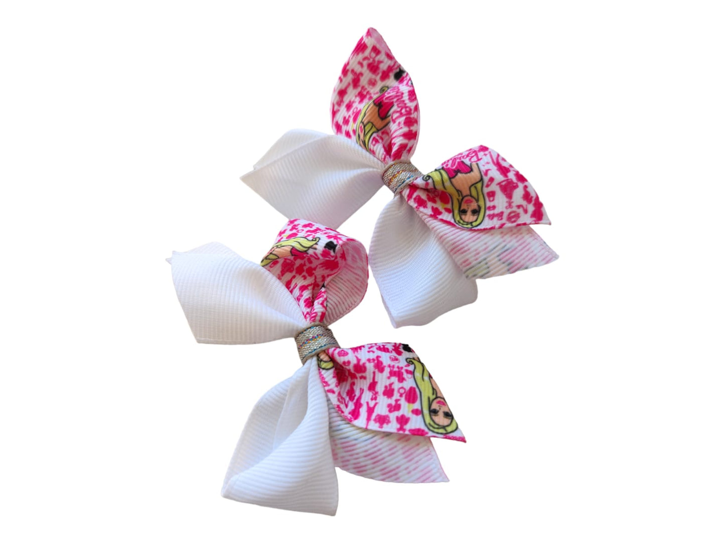 12 Sets De 2 Moños Barbie $7.15 c/u