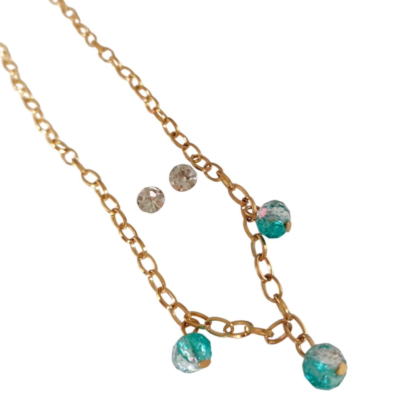 12 Sets aretes y collares pedrería $6.12 c/u