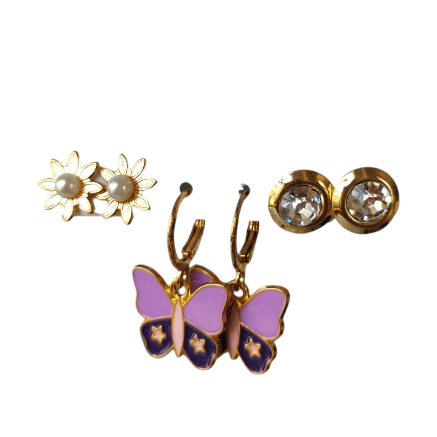 12 Sets de aretes diseños $6.80 C/U