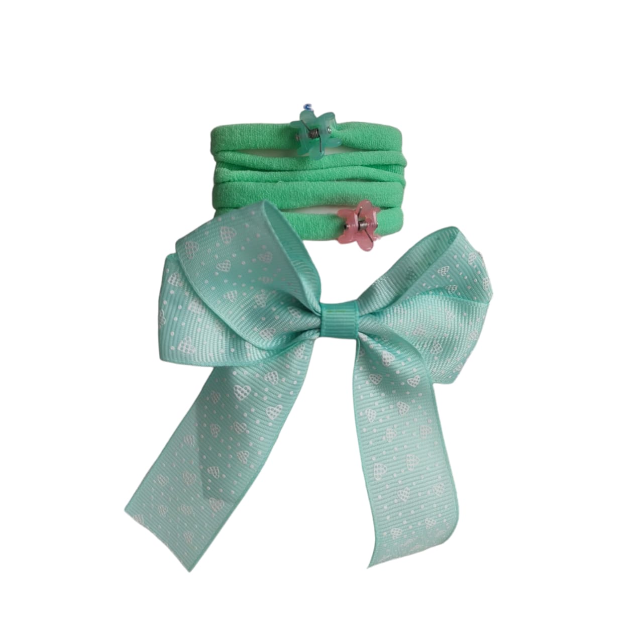 12 Sets De Moños Ligas Y Piojitos Moda $5.20 c/u