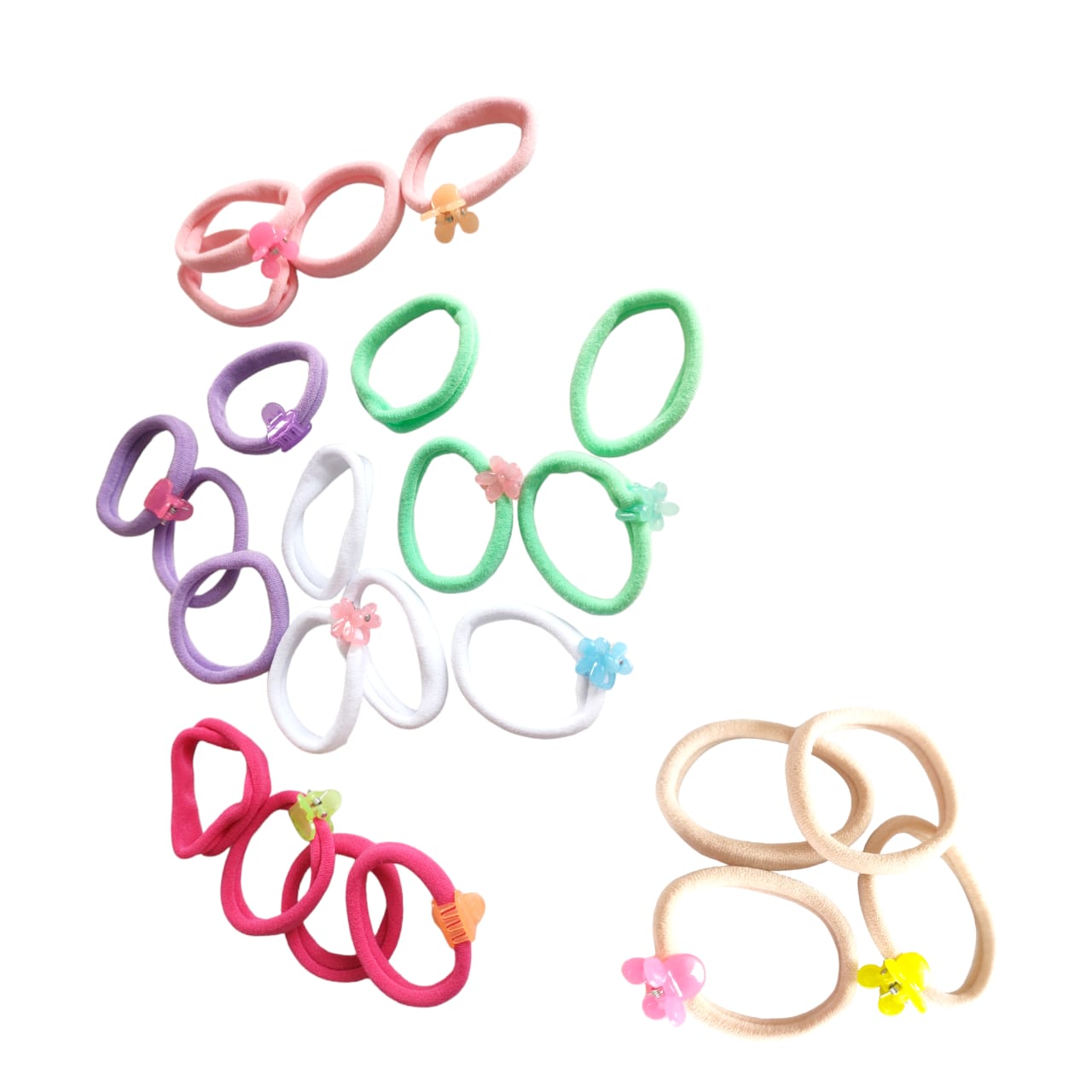 12 Sets De Moños Ligas Y Piojitos Moda $5.20 c/u